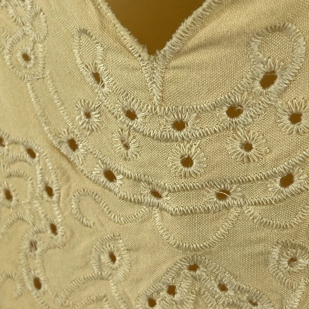 Torrid Soft Yellow Sophie Eyelet Swing Cami Tank‎ Top Plus Size 0 Large - Picture 3 of 13